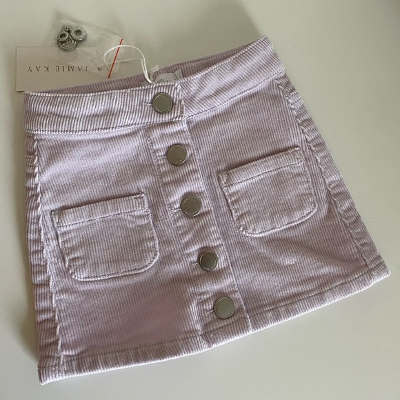 NWT Jamie Kay Ava Cord Skirt- Soft Lilac | Size 1 - Picture 3 of 4
